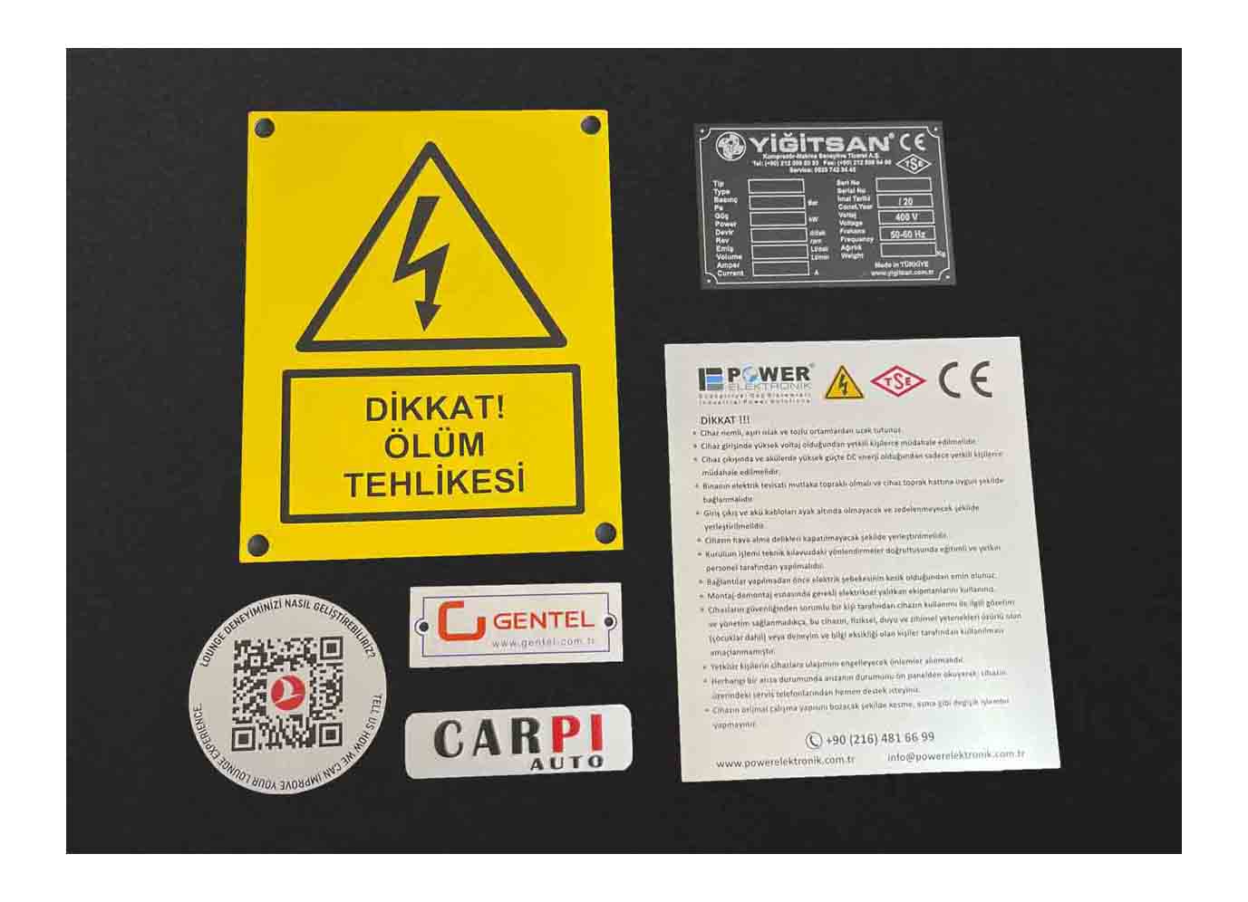 Alüminyum Etiket Resim